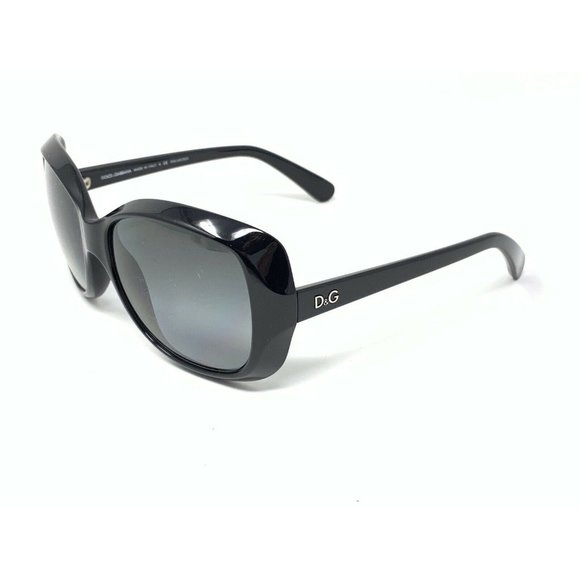 Dolce & Gabbana D&G 8075 501/T3 SUNGLASSES 58 [] 16 Black Frame Scratched Lenses main image 10